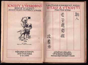 Laozi: Lao-tsiova kanonická kniha o tau a ctnosti