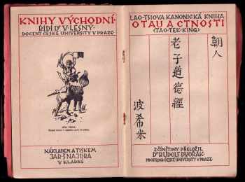 Laozi: Lao-tsiova kanonická kniha o tau a ctnosti
