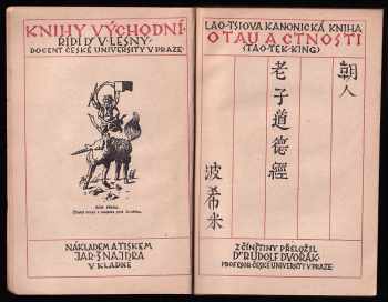 Laozi: Lao-tsiova kanonická kniha o tau a ctnosti