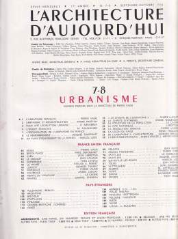 André Bloc: L'Architecture d'aujourd'hui, 17e Année, No. 7-8