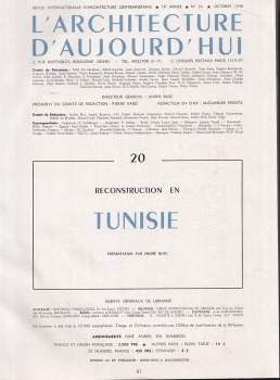 André Bloc: L'Architecture d'aujourd'hui, 19e Année, No. 20