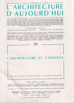 André Bloc: L'Architecture d'aujourd'hui, 20e Année, No. 25