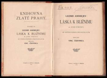Leonid Nikolajevič Andrejev: Láska k bližnímu a jiné prósy