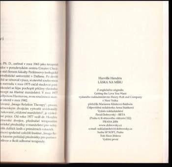 Harville Hendrix: Láska na míru