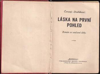 Josef Červený: Láska na první pohled