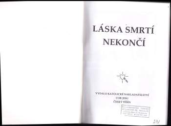 Vojtěcha Hasmandová: Láska smrtí nekončí