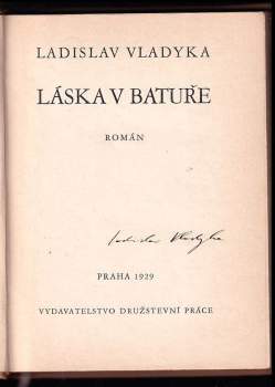 Ladislav Vladyka: Láska v Batuře