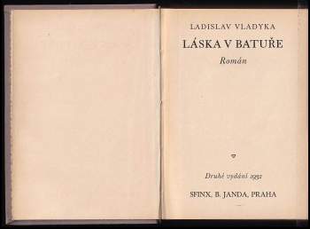 Ladislav Vladyka: Láska v Batuře