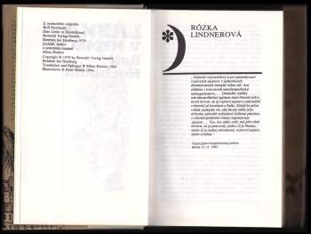 Rolf Hochhuth: Láska v Nemecku