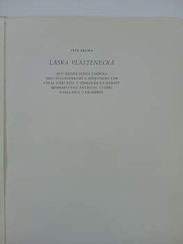 Petr Křička: Láska vlastenecká