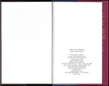 Gabriel García Márquez: Láska za časů cholery