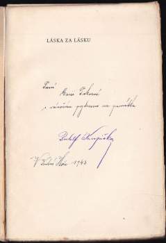 Rudolf Krupička: Láska za lásku