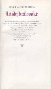 Miloš Václav Kratochvíl: Lásky královské