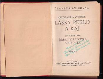 Quido Maria Vyskočil: Lásky peklo a ráj
