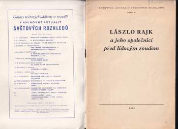 László Rajk: Lászlo Rajk a jeho společníci před lidovým soudem