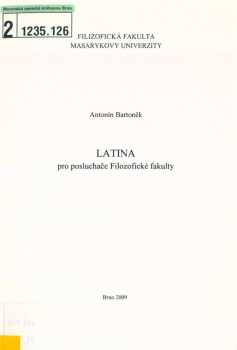 Latina pro posluchače Filozofické fakulty