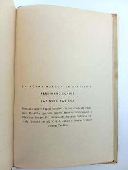 Ferdinand Schulz: Latinská babička
