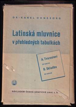 Latinská mluvnice v přehledných tabulkách
