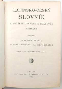 Latinsko-český slovník