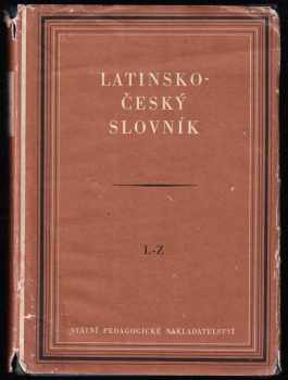 Josef Sedláček: Latinsko-český slovník