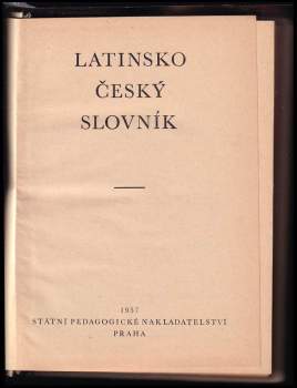 Jan Kábrt: Latinsko-český slovník
