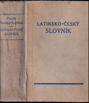 František Novotný: Latinsko-český slovník