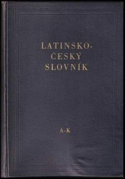 Josef Sedláček: Latinsko-český slovník