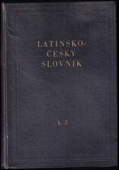 Josef Sedláček: Latinsko-český slovník