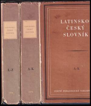 František Novotný: Latinsko-český slovník