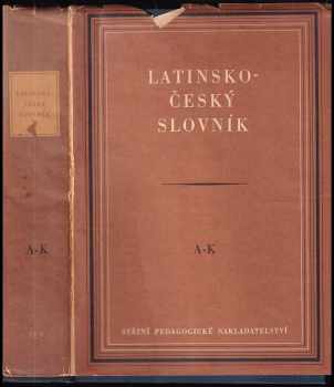 František Novotný: Latinsko-český slovník
