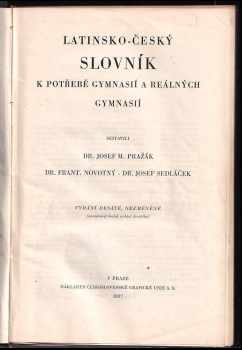 Latinsko-český slovník