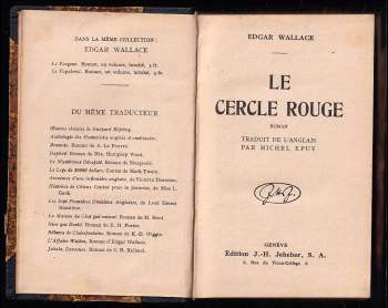 Edgar Wallace: Le Cercle Rouge