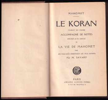 Savary Claude: Le Koran