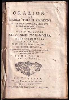 Alessandro Bandiera: Le orazioni di Marco Tullio Cicerone