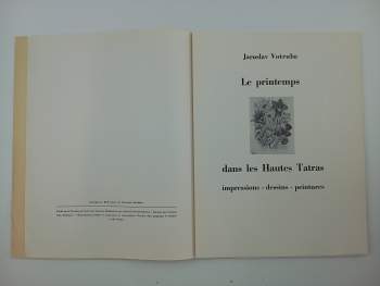 Jaroslav Votruba: Le printemps dans les Hautes Tatras