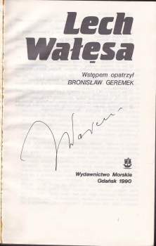 Bronisław Geremek: Lech Wałęsa