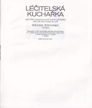 Bohumil Ždichynec: Léčitelská kuchařka