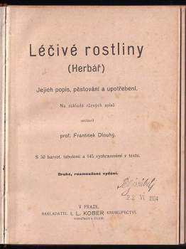František Dlouhý: Léčivé rostliny
