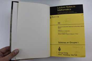 Lecture Notes in Mathematics 1970, čísla 151-152-153.