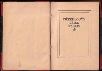 Pierre Louÿs: Leda : Byblis