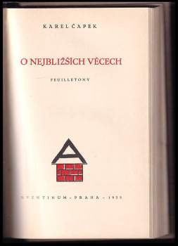 Karel Čapek: O nejbližších věcech