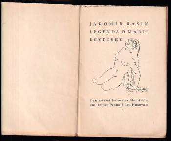 Jaromír Rašín: Legenda o Marii Egyptské