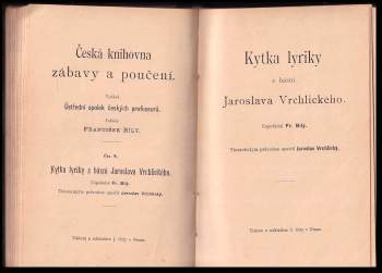 Jaroslav Vrchlický: Legenda o svatém Prokopu + Kytka lyriky
