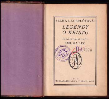 Selma Lagerlöf: Legendy o Kristu