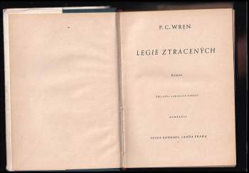 Percival Christopher Wren: Legie ztracených