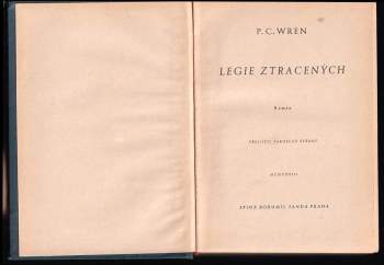 Percival Christopher Wren: Legie ztracených