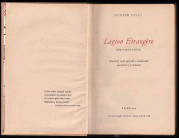 Günter Halle: Légion Etrangére