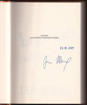 Jan Michl: Legionáři a Československo