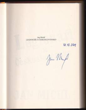 Jan Michl: Legionáři a Československo