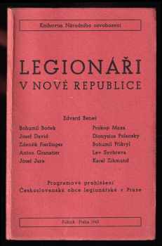 Legionáři v nové republice - manifestační projev Československé obce legionářské v Praze dne 2 července 1945.